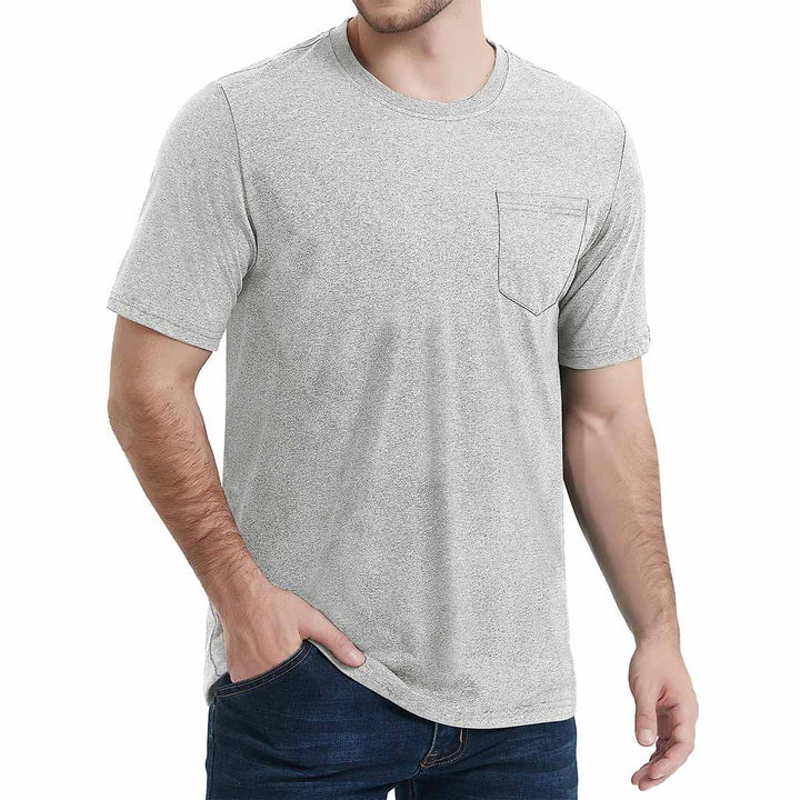 Men's Pocket Shirts Summer Casual Tee - Men's Running Shirts