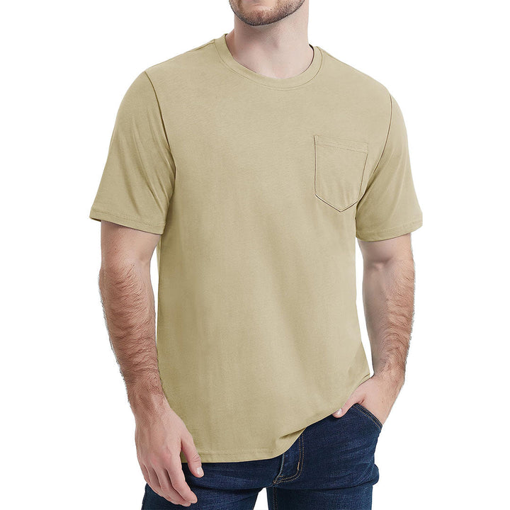 Men's Pocket Shirts Summer Casual Tee - Men's Running Shirts