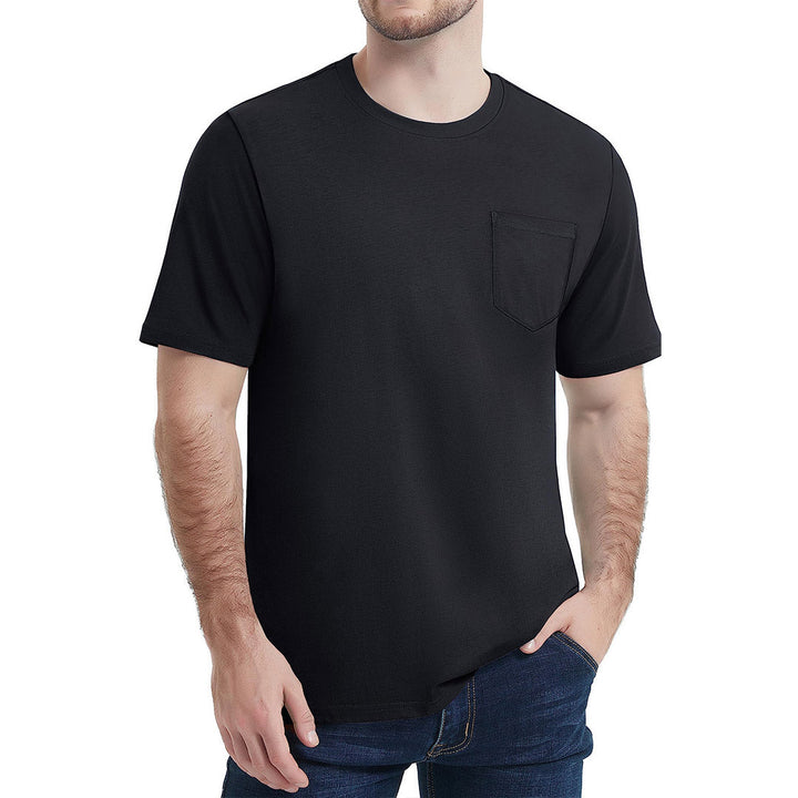 Men's Pocket Shirts Summer Casual Tee - Men's Running Shirts