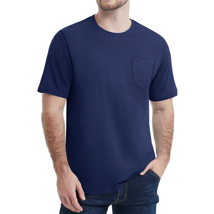 Men's Pocket Shirts Summer Casual Tee - Men's Running Shirts