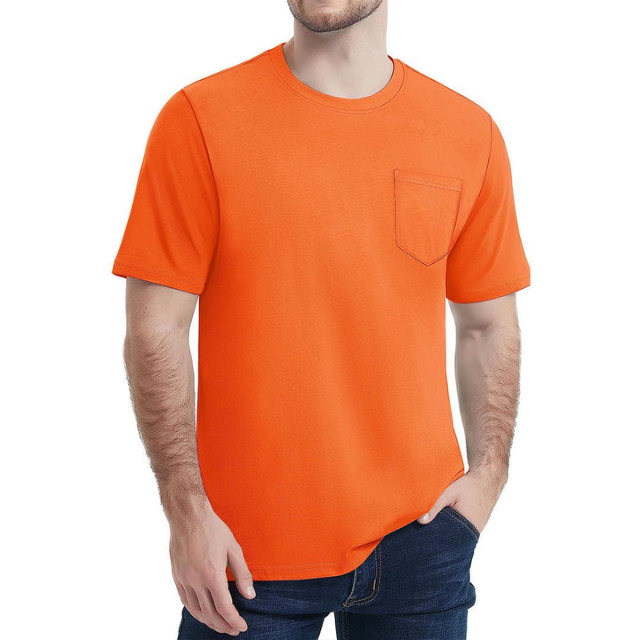 Men's Pocket Shirts Summer Casual Tee - Men's Running Shirts