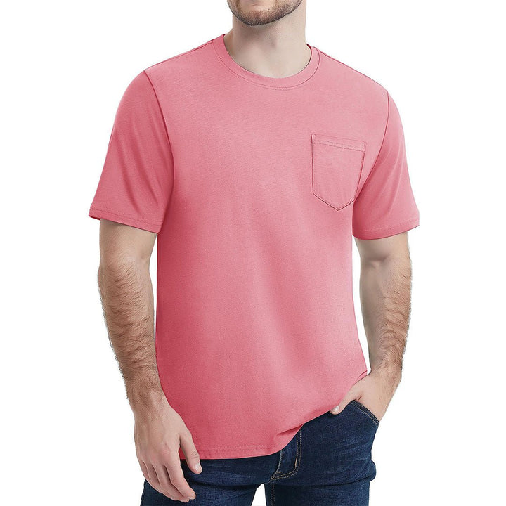 Men's Pocket Shirts Summer Casual Tee - Men's Running Shirts