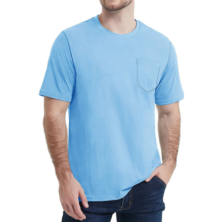 Men's Pocket Shirts Summer Casual Tee - Men's Running Shirts