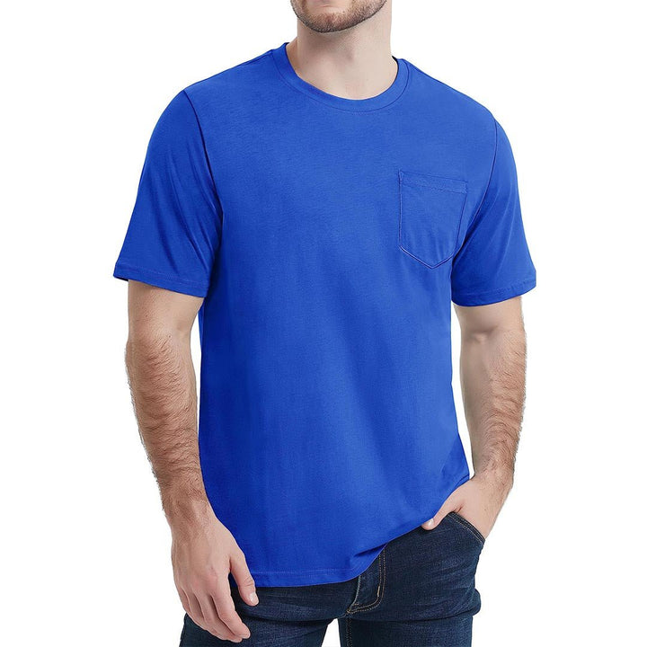 Men's Pocket Shirts Summer Casual Tee - Men's Running Shirts