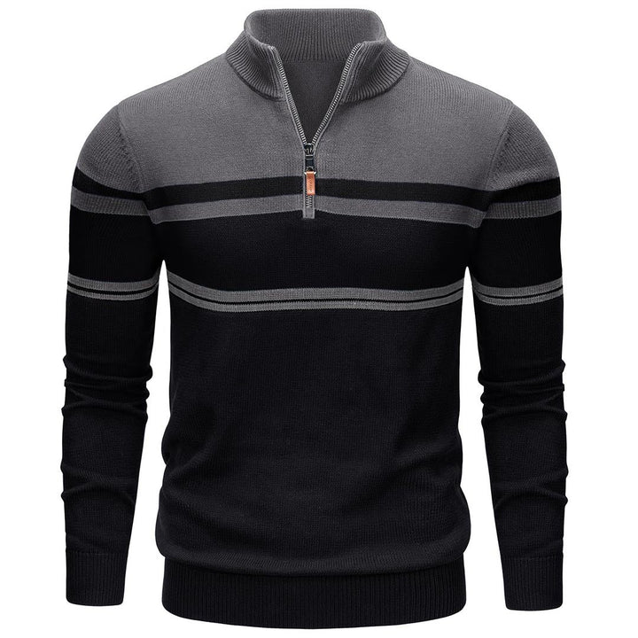 Men's Polo Sweaters Classic Cotton Knitted - Men's Sweater
