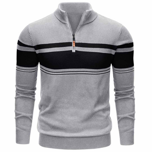 Men's Polo Sweaters Classic Cotton Knitted - Men's Sweater