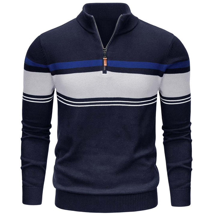 Men's Polo Sweaters Classic Cotton Knitted - Men's Sweater