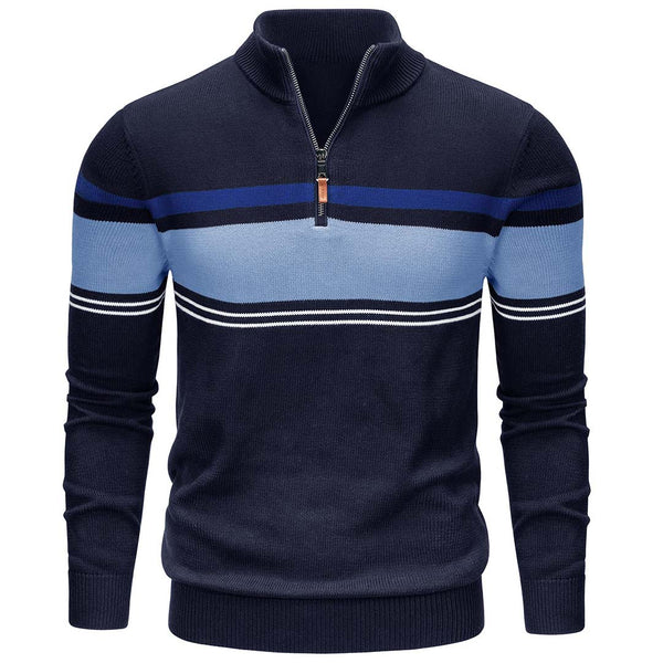 Men's Polo Sweaters Classic Cotton Knitted - Men's Sweater