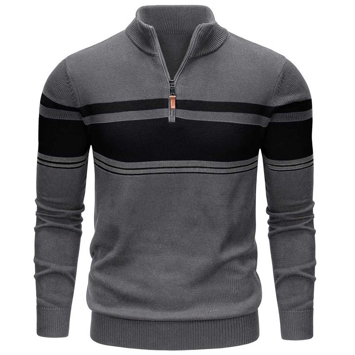 Men's Polo Sweaters Classic Cotton Knitted - Men's Sweater