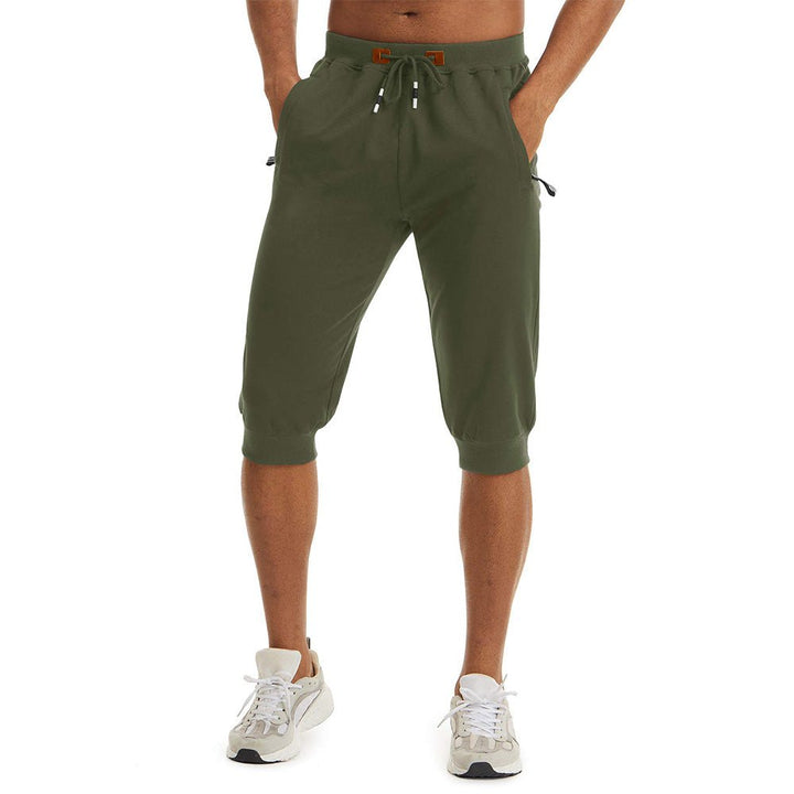 Men's Running Shorts Drawstring Capri Pants - Men's Capri Pants