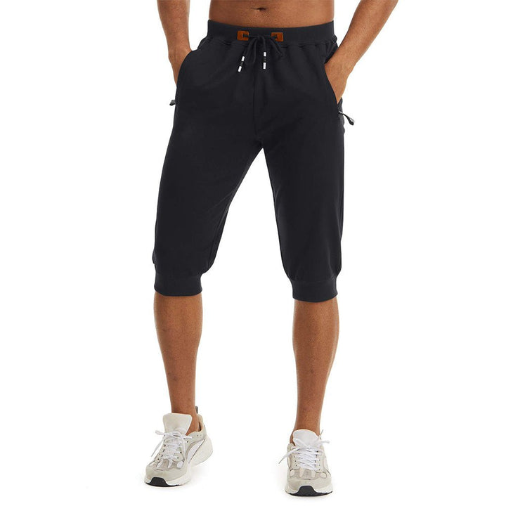 Men's Running Shorts Drawstring Capri Pants - Men's Capri Pants