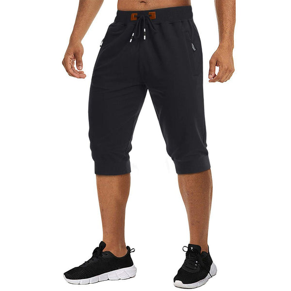 Men's Running Shorts Drawstring Capri Pants - Men's Capri Pants
