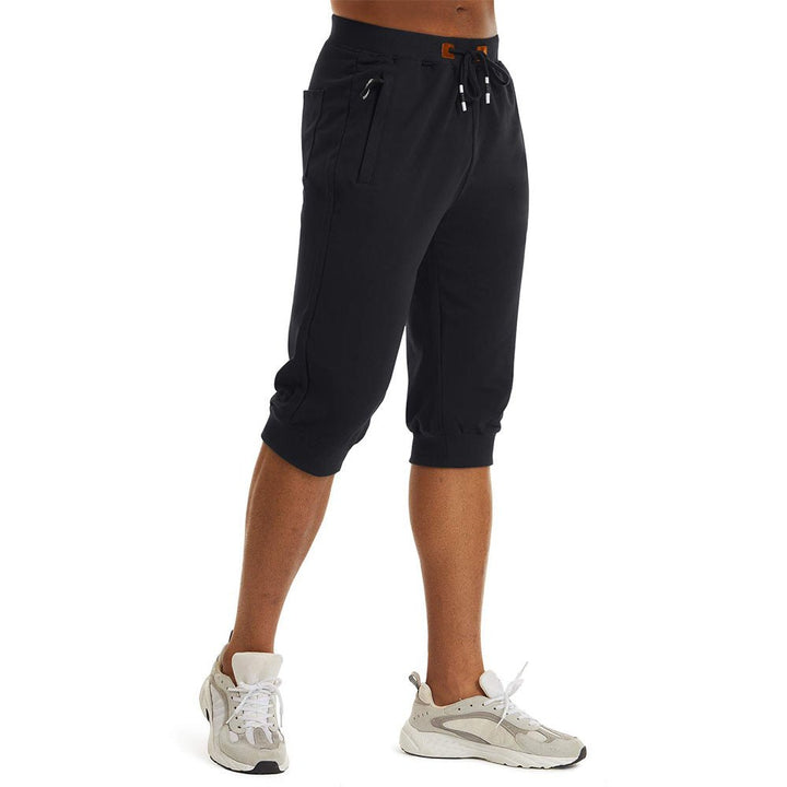 Men's Running Shorts Drawstring Capri Pants - Men's Capri Pants