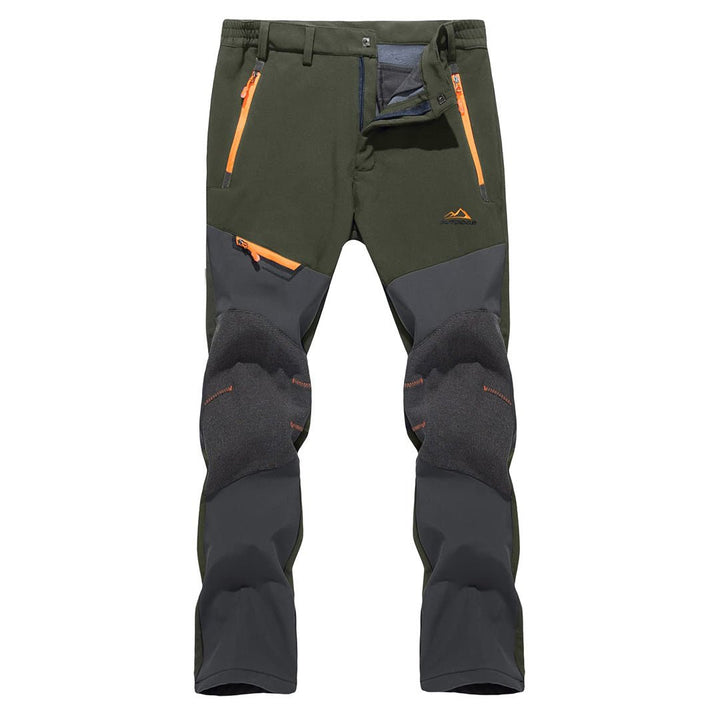 Men's Snow Hiking Waterproof Ski Fleece Lined Pants - Men's Hiking Clothing