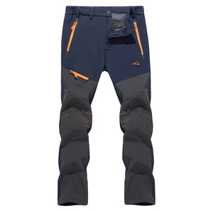 TACVASEN Navy Men's Snow Hiking Water - Resistant Ski Fleece Lined Pants