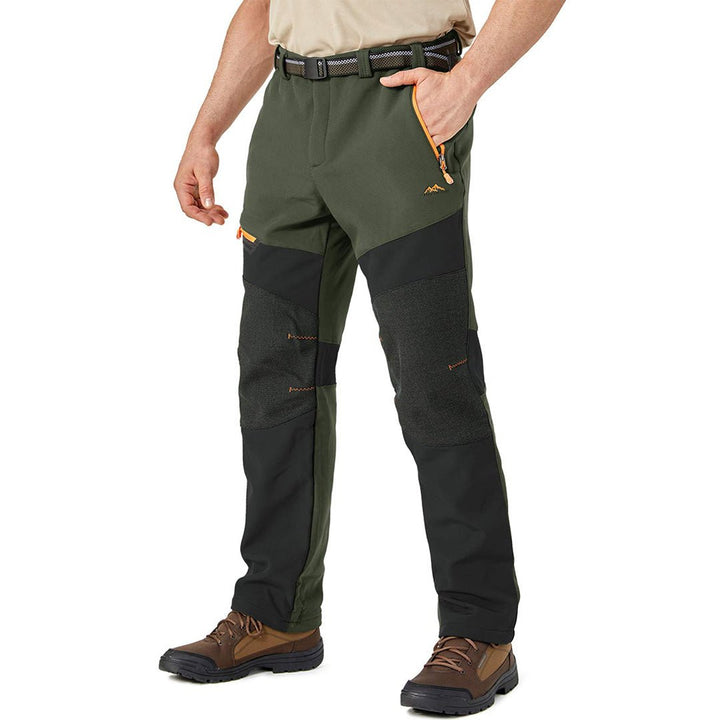 Men's Snow Hiking Waterproof Ski Fleece Lined Pants - Men's Hiking Clothing