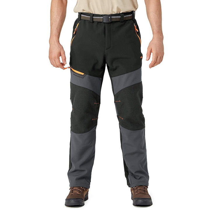 Men's Snow Hiking Waterproof Ski Fleece Lined Pants - Men's Hiking Clothing