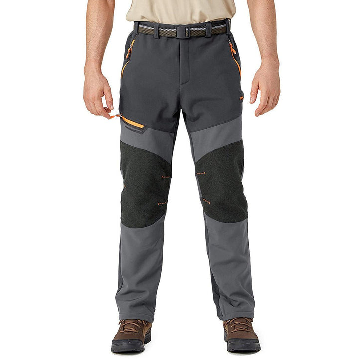Men's Snow Hiking Waterproof Ski Fleece Lined Pants - Men's Hiking Clothing