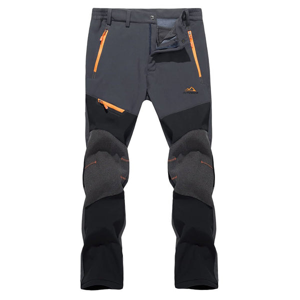 TACVASEN Grey Black Men's Snow Hiking Water - Resistant Ski Fleece Lined Pants