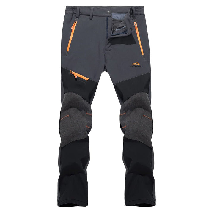 Men's Snow Hiking Waterproof Ski Fleece Lined Pants - Men's Hiking Clothing