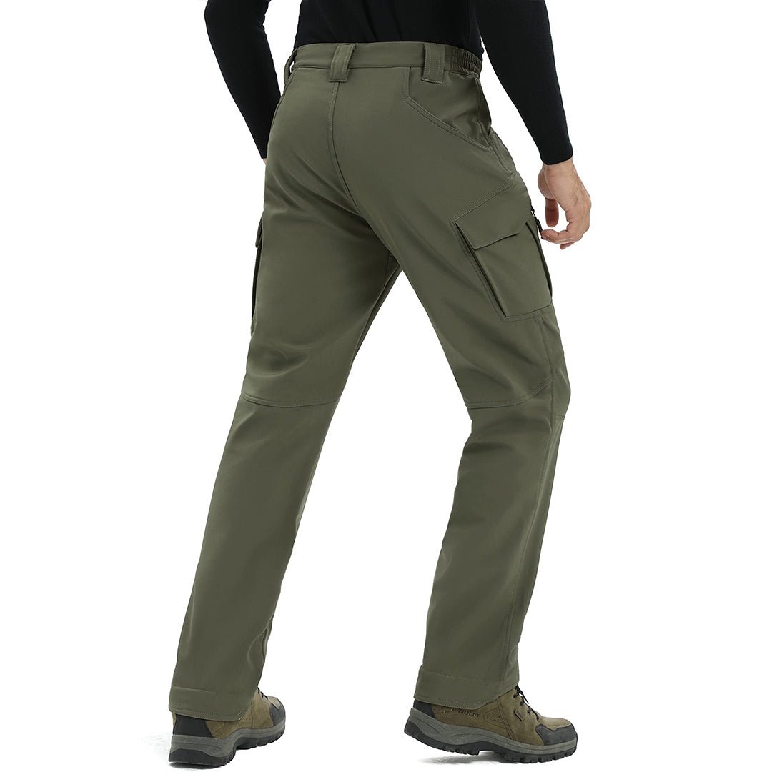 TACVASEN Army Green Men's Softshell Ski Tactical Military Hiking Pants