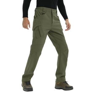 TACVASEN Grey Men's Softshell Ski Tactical Military Hiking Pants