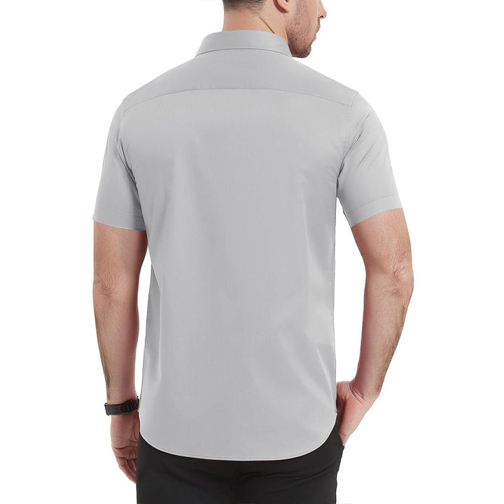 Men's Summer Casual Regular Fit Button Down Short Sleeve T-shirt - Men's Polo Shirts