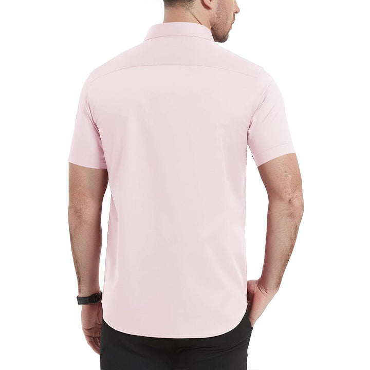 Men's Summer Casual Regular Fit Button Down Short Sleeve T-shirt - Men's Polo Shirts