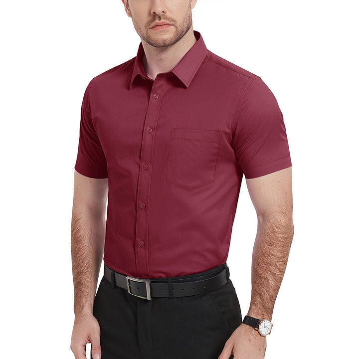 Men's Summer Casual Regular Fit Button Down Short Sleeve T-shirt - Men's Polo Shirts
