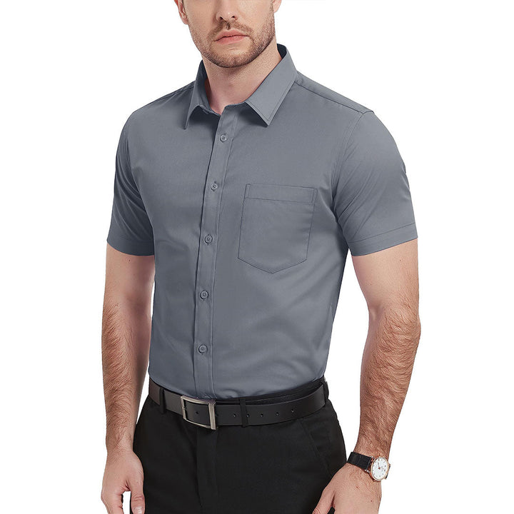 Men's Summer Casual Regular Fit Button Down Short Sleeve T-shirt - Men's Polo Shirts