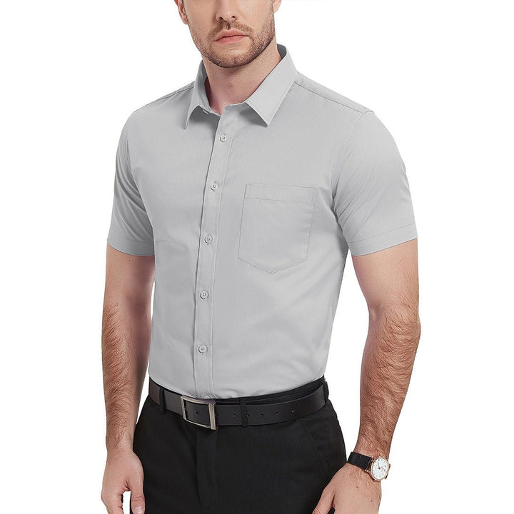 Men's Summer Casual Regular Fit Button Down Short Sleeve T-shirt - Men's Polo Shirts