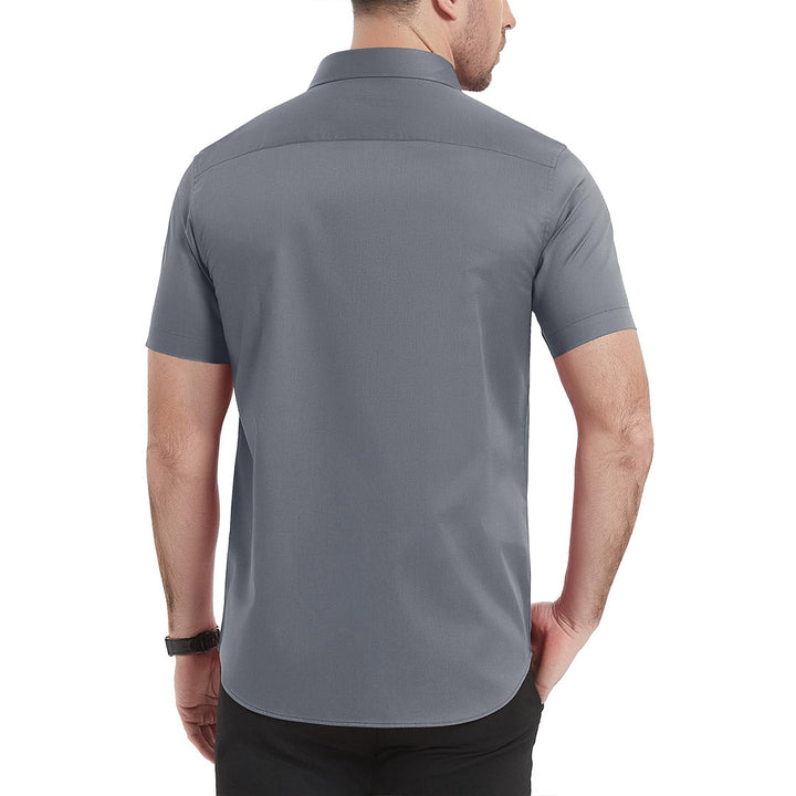 Men's Summer Casual Regular Fit Button Down Short Sleeve T-shirt - Men's Polo Shirts