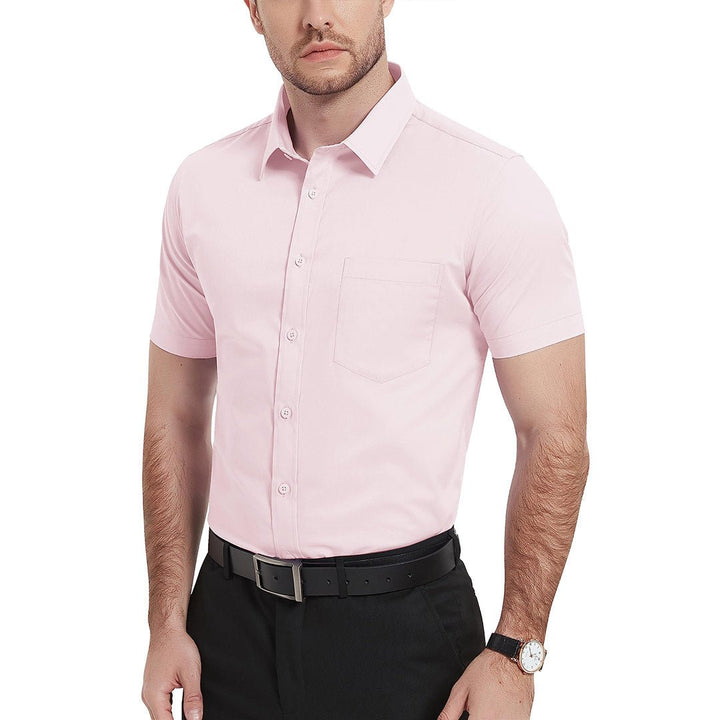 Men's Summer Casual Regular Fit Button Down Short Sleeve T-shirt - Men's Polo Shirts