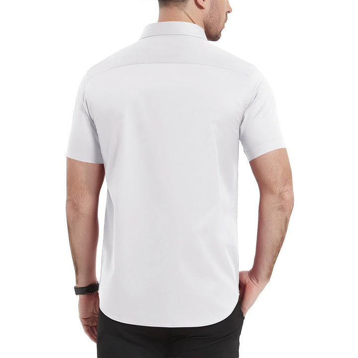 Men's Summer Casual Regular Fit Button Down Short Sleeve T-shirt - Men's Polo Shirts