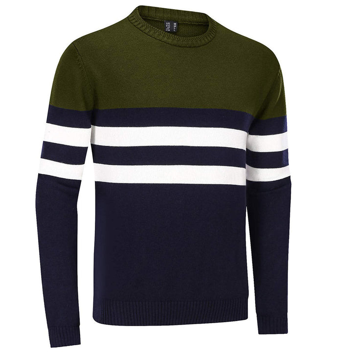 Men's Sweater Crewneck Classic Pullover Striped - Fall Winter 2022