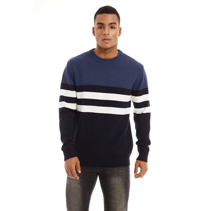 Men's Sweater Crewneck Classic Pullover Striped - Fall Winter 2022
