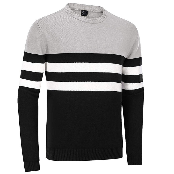 Men's Sweater Crewneck Classic Pullover Striped - Fall Winter 2022