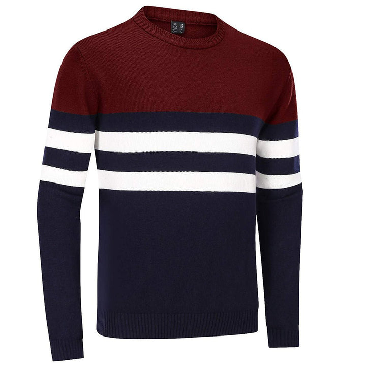 Men's Sweater Crewneck Classic Pullover Striped - Fall Winter 2022