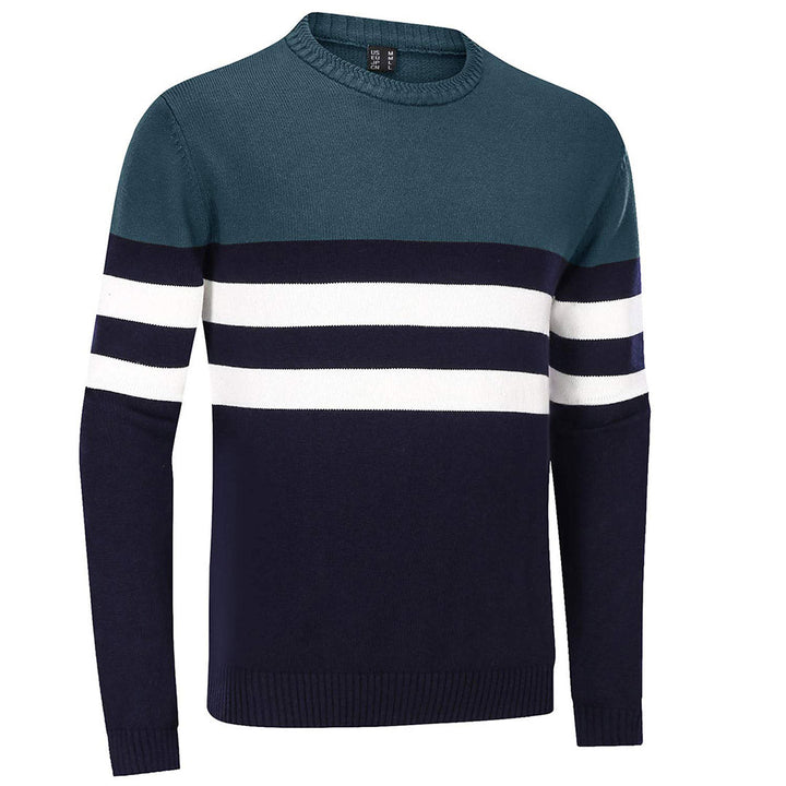 Men's Sweater Crewneck Classic Pullover Striped - Fall Winter 2022