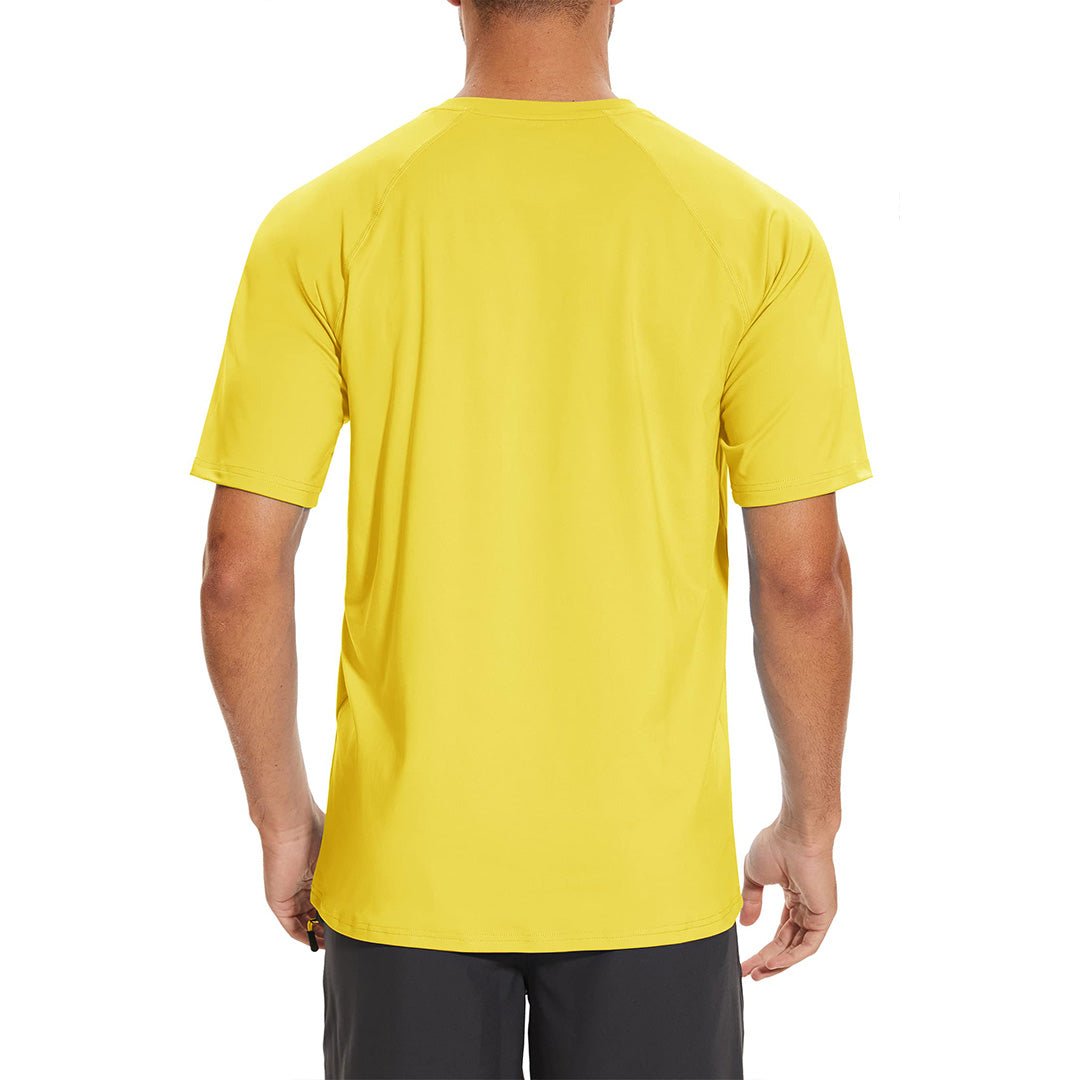 TACVASEN Cyan Men's UPF 50+ Breathable Quick - Dry Outdoor Swim T-Shirt