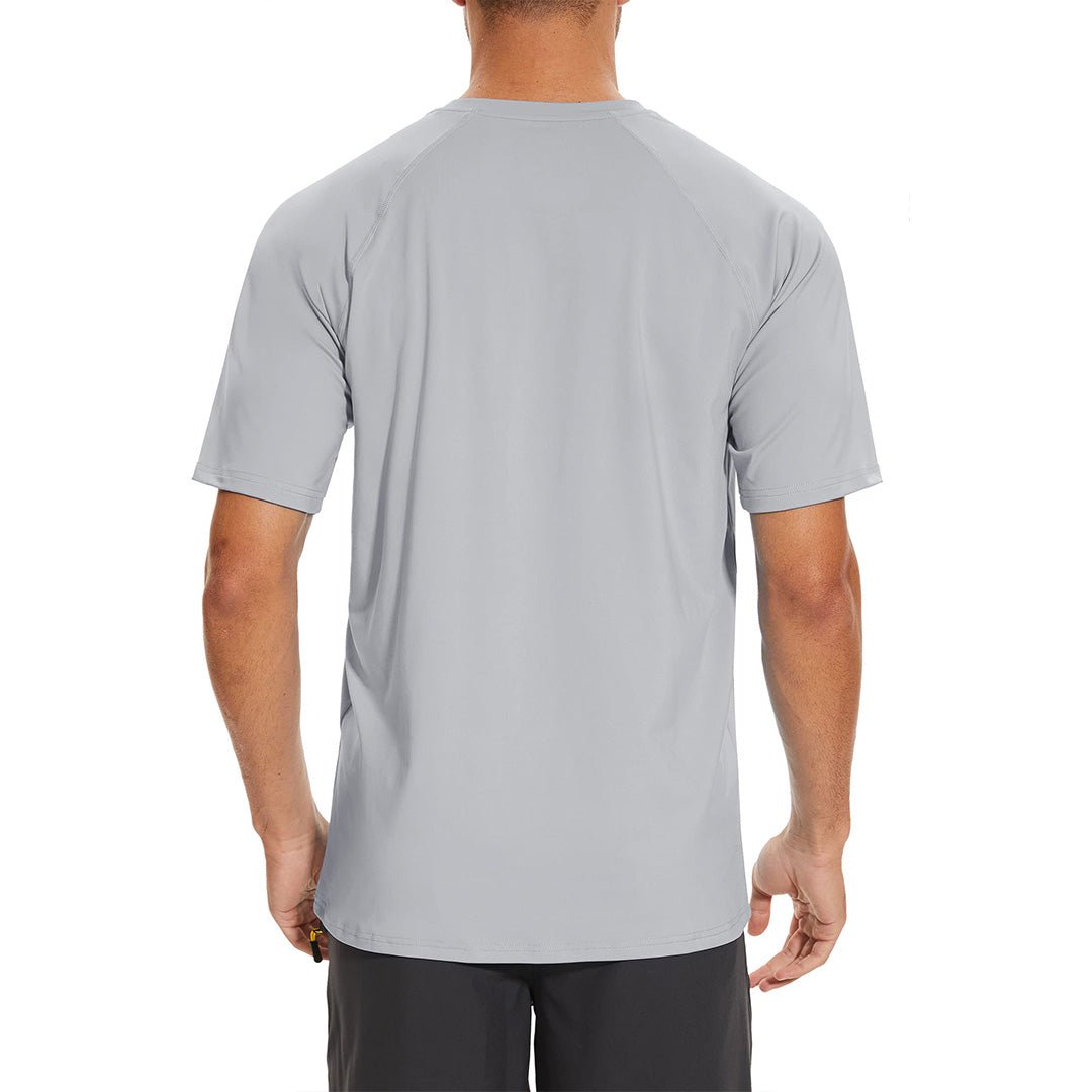 TACVASEN Blue Men's UPF 50+ Breathable Quick - Dry Outdoor Swim T-Shirt