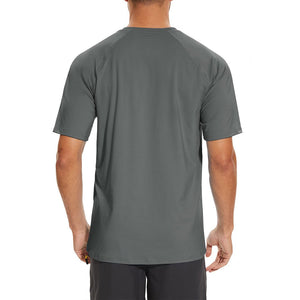 TACVASEN Blue Men's UPF 50+ Breathable Quick - Dry Outdoor Swim T-Shirt
