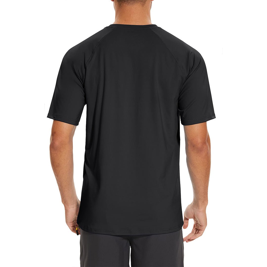 TACVASEN Blue Men's UPF 50+ Breathable Quick - Dry Outdoor Swim T-Shirt