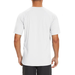 TACVASEN Cyan Men's UPF 50+ Breathable Quick - Dry Outdoor Swim T-Shirt