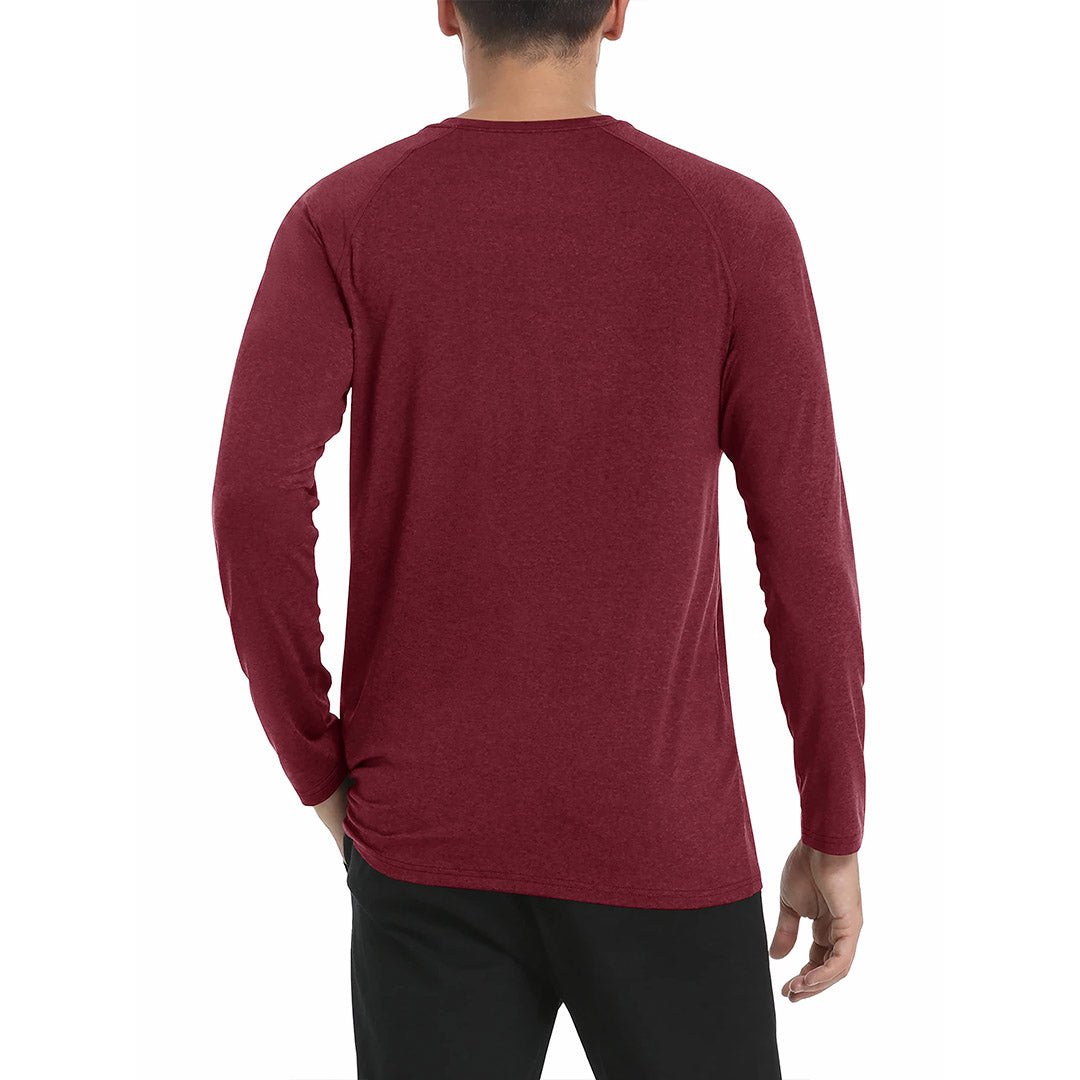 Men's UPF 50+ Fishing Swim Long Sleeve Shirts - C22M588
