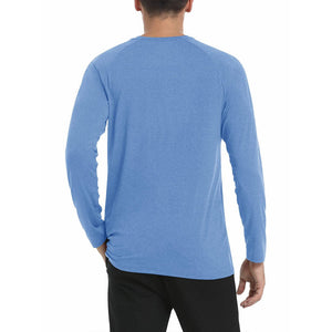 Men's UPF 50+ Fishing Swim Long Sleeve Shirts - C22M588