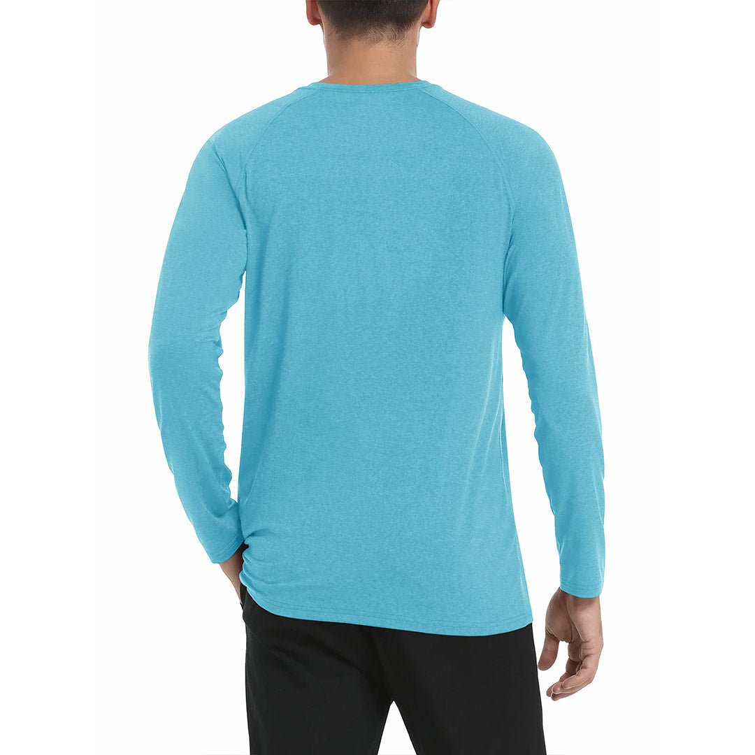 Men's UPF 50+ Fishing Swim Long Sleeve Shirts - C22M588