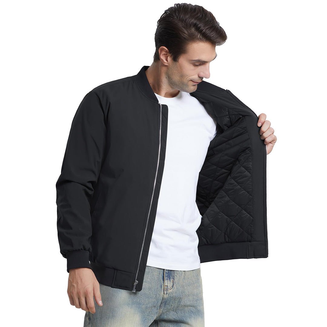 Men's Water-Resistant Windproof Bomber Casual Jackets - LT23M1148