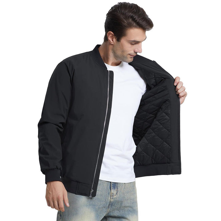 Men's Water-Resistant Windproof Bomber Casual Jackets - Men's Coats