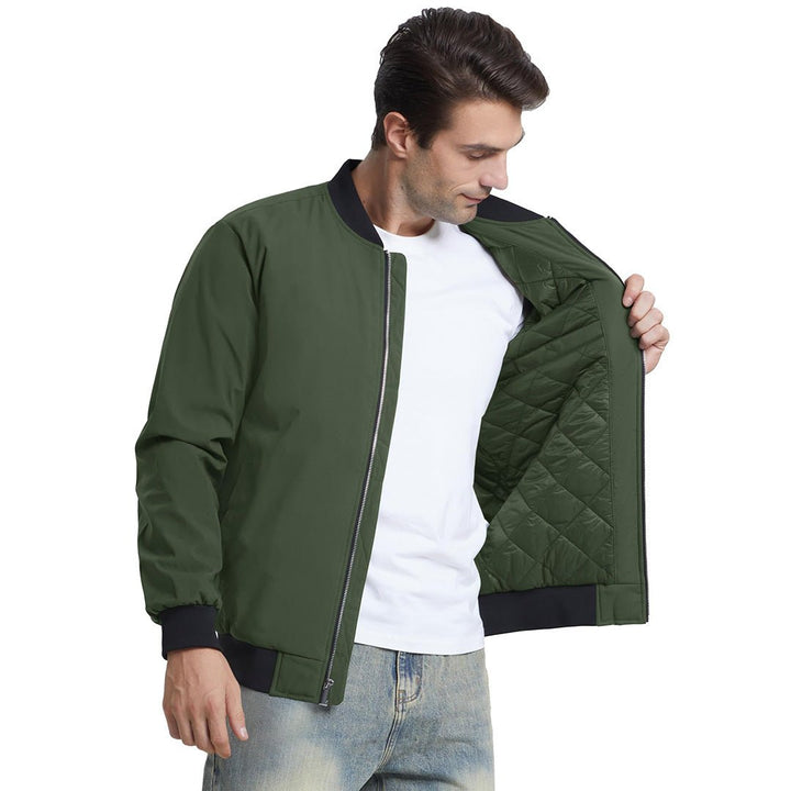 Men's Water-Resistant Windproof Bomber Casual Jackets - Men's Coats
